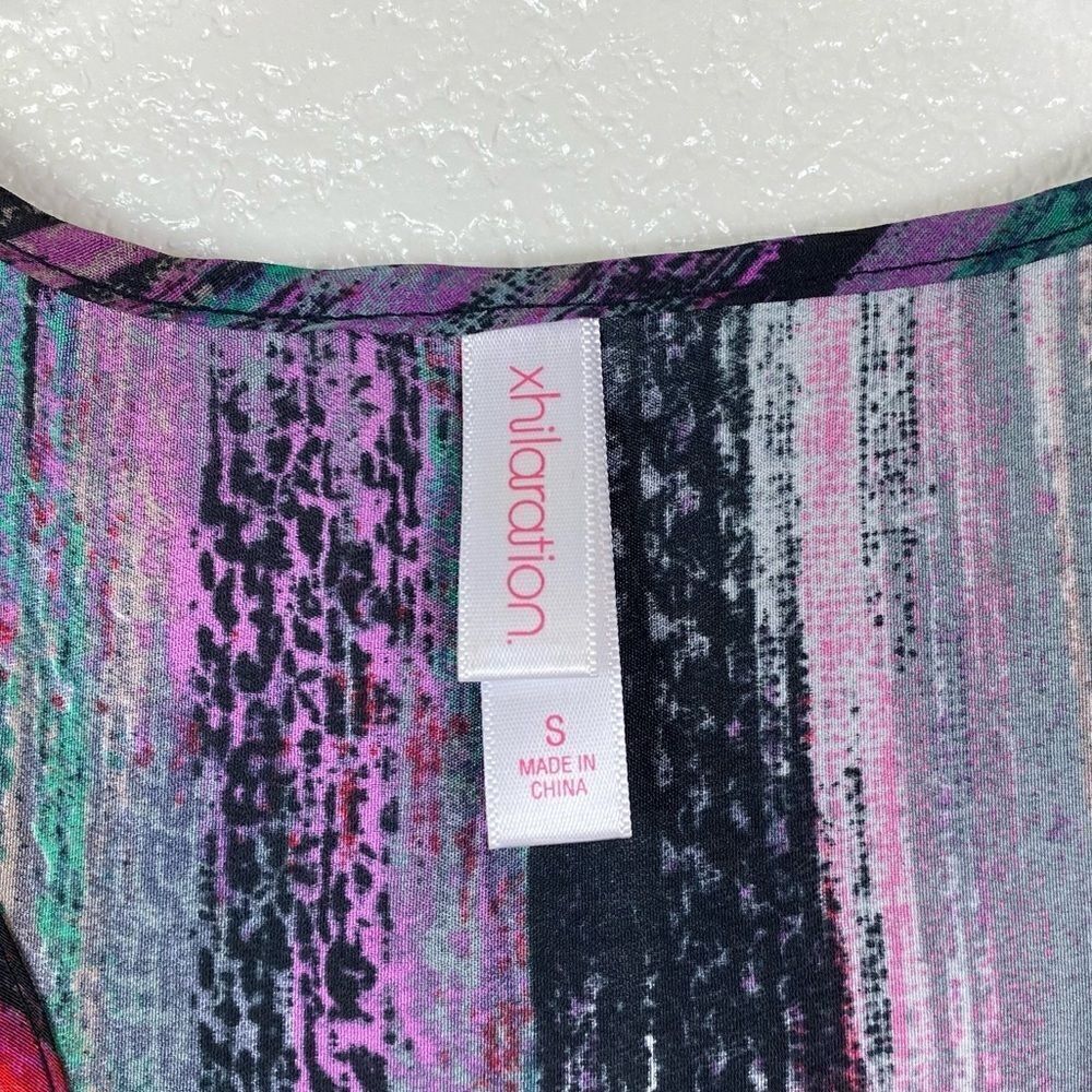 Xhilaration Multicolored Striped High Low Racerback Dress - Picture 5 of 5